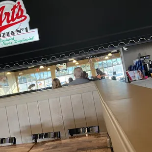 Carry out counter and waiting area