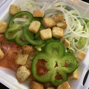 Decent salad with Ken's dressing.