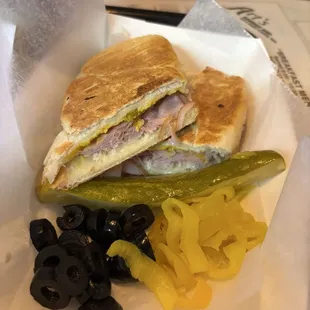 Cuban sandwich just how it comes