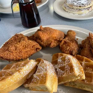 Chicken and waffles
