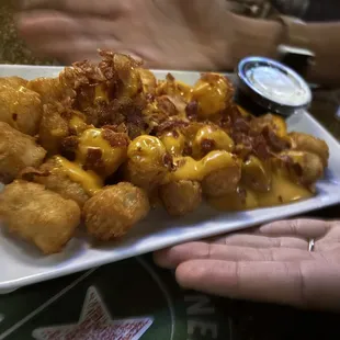 Loaded tots.  Could use some scallions for some zip