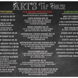 Menu Side 1