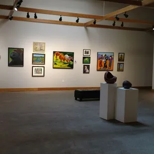 The gallery is mostly one big central room