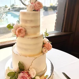 a wedding cake