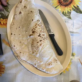 Monster Taco- potato &amp; egg, beans, bacon