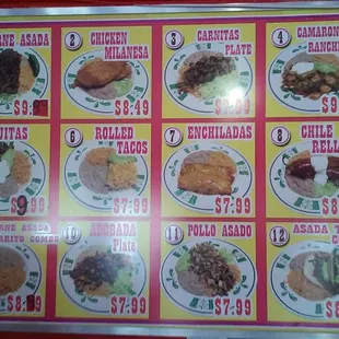 Menu-left side