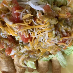 Flautas, or rolled taquitos, for the win! $6.00 an order