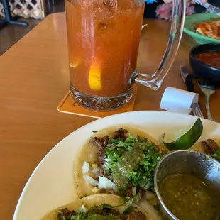 Michelada and Asada Tacos