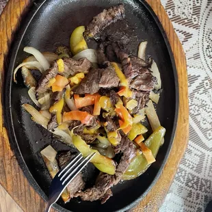 Fajita de res riquisimo Fajitas