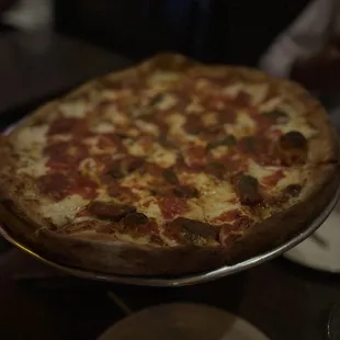 Meatball and ricotta pizza