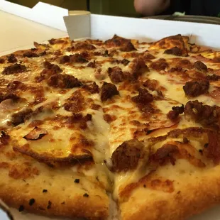 a pizza in a box