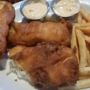 fish and chips, food, seafood, fish