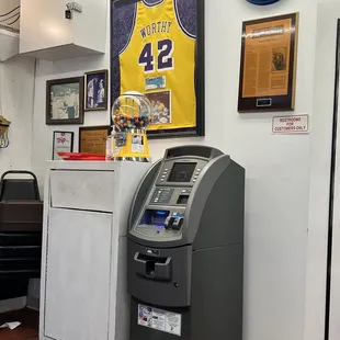 Cash only but they have an ATM inside