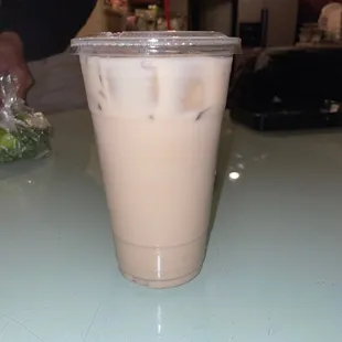 a plastic cup on a table