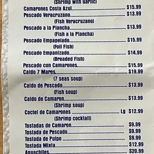 Menu 2023