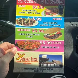 Weekly Menu