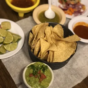 Chips and guacamole