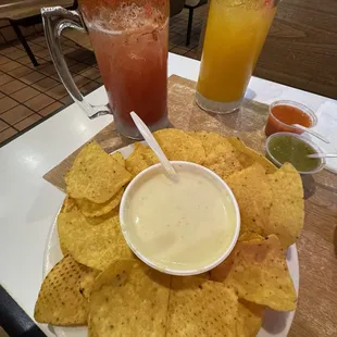 margs and chips + queso