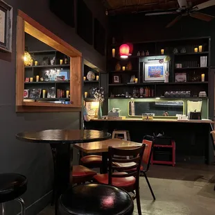 the interior of the restaurant