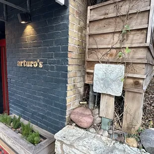outside