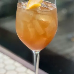 A-pear-itivo Spritz Clear Creek Pear Brandy, Cocchi Torino Dry, Carpano Dry, Il Mallo Nocino