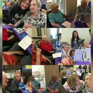 Art for therapy at a resident care facility.