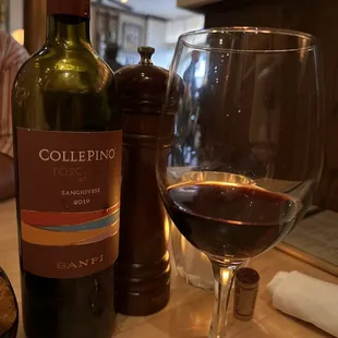 Sangiovese paired well with all of our dishes.