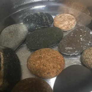 Hot Stones available with massage services at no extra cost.