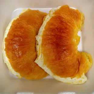 Butter Croissant's with egg; looks so beautifully packaged !