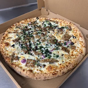 Greek pizza