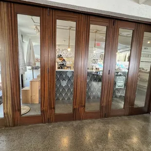 the entrance to the shop