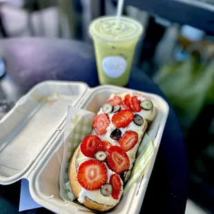 Ricotta Toast and Matcha