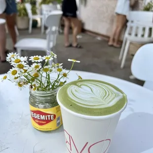 ARvO Matcha Latté was hella! Just forgot my short shorts and Birkenstocks :3