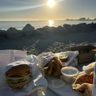 Good food to enjoy the sunset with