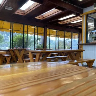 Eating breakfast with all my early-riser friends.