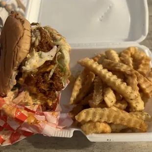 Friend spicy chicken sandwich