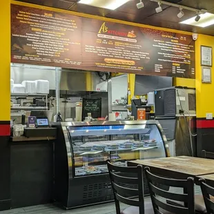 Inside the restaurant