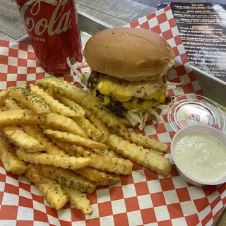 Smashed Double Cheeseburger