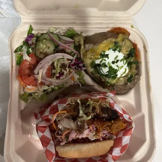 Fried Fish Filet Burger with Coleslaw