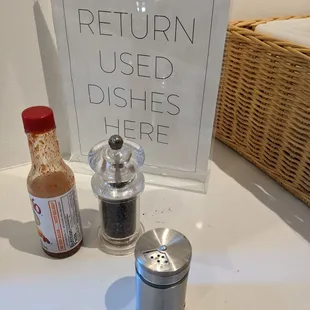 The only salt shaker in the place.