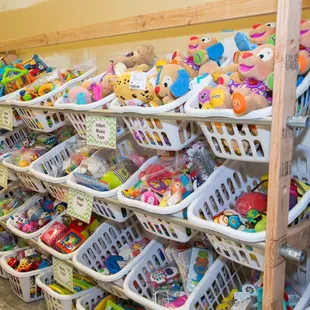 Very organized baby toys