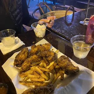 Chicken tenders and fries