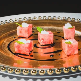 Watermelon bites, appeitzer