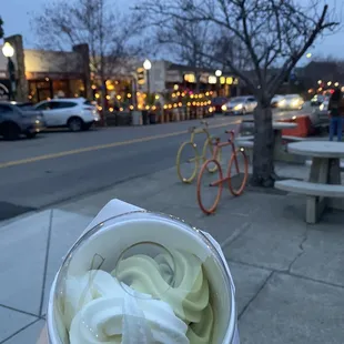 Sour apple (emphasis on "sour") Pistachio  Italian tart (which I always get)