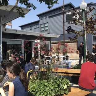 View from the parklet