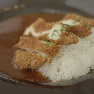 Hayashi chicken katsu curry