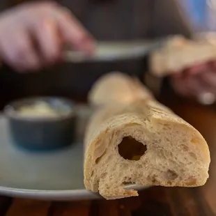 Petite Baguette and Butter ($3.50)