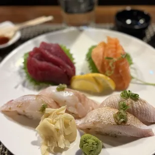 sushi, sushi and sashimi, sashimi, food