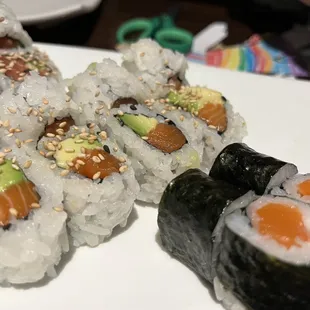 Salmon Salmon and Avocado Roll