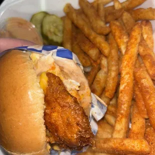 asad's #1 hot - 1 slider w/ regular fries